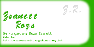 zsanett rozs business card